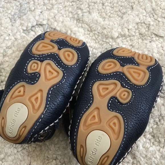 Stride Rite Dark Blue Baby Sandals - Picture 4 of 6